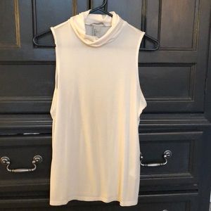 Collar white tank